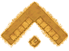 Plan : Cellules - escalier